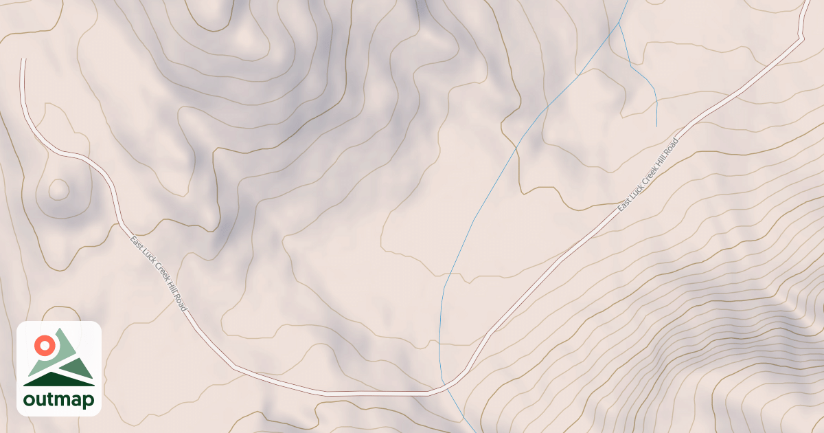 Map of EAST LUCK CREEK HILL