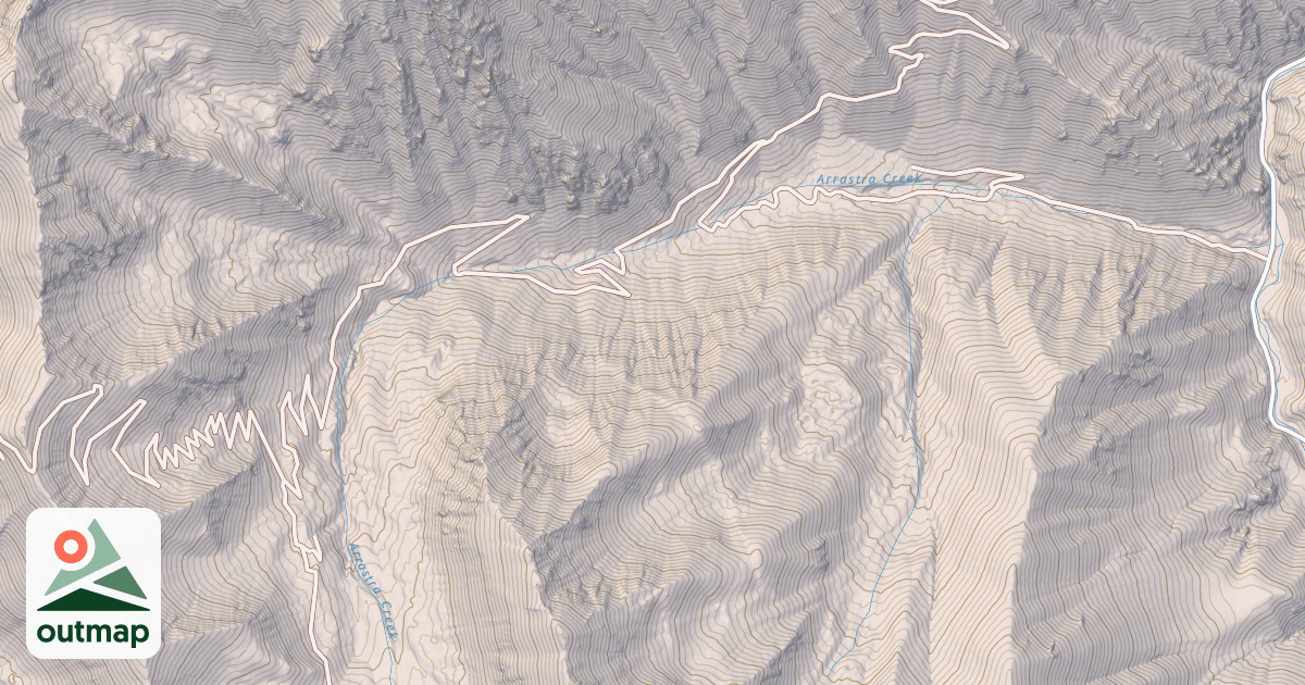 Map of ARRASTRA CREEK