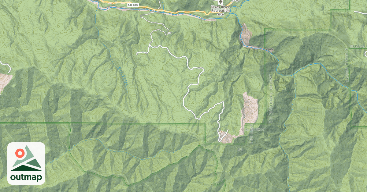 Map of CHINA PEAK