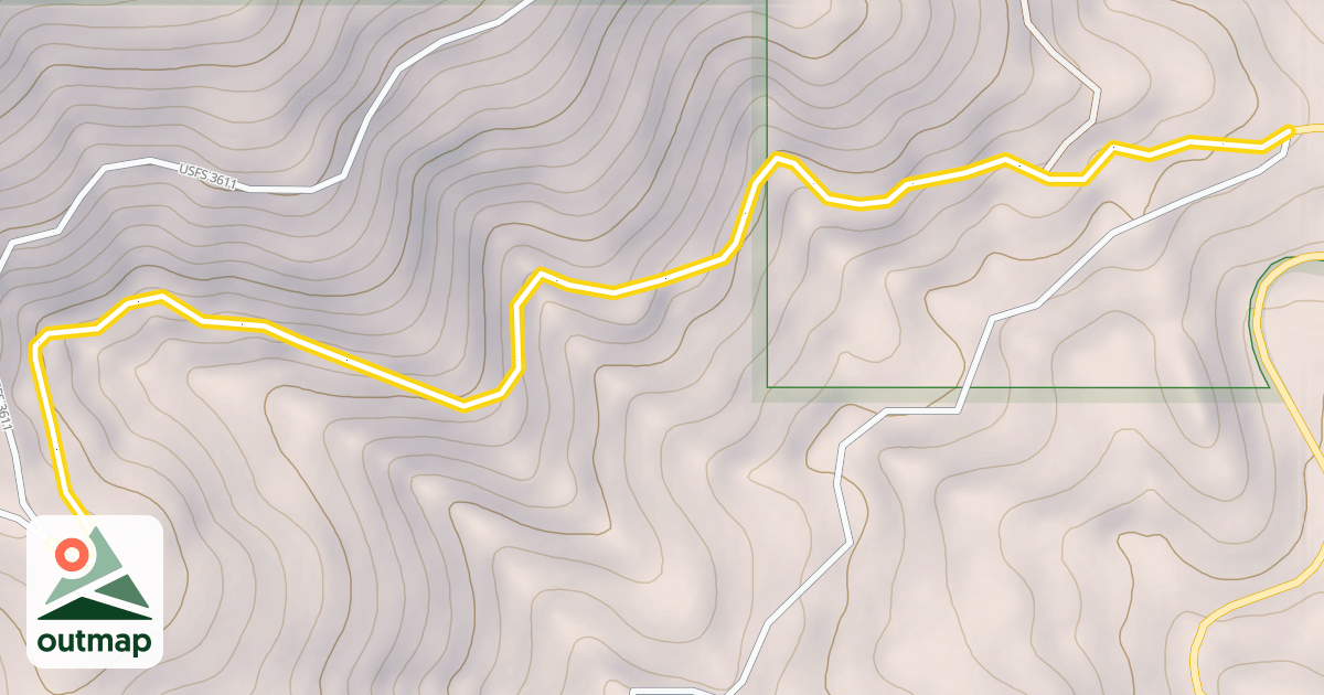 Map of National Forest Development Road 377