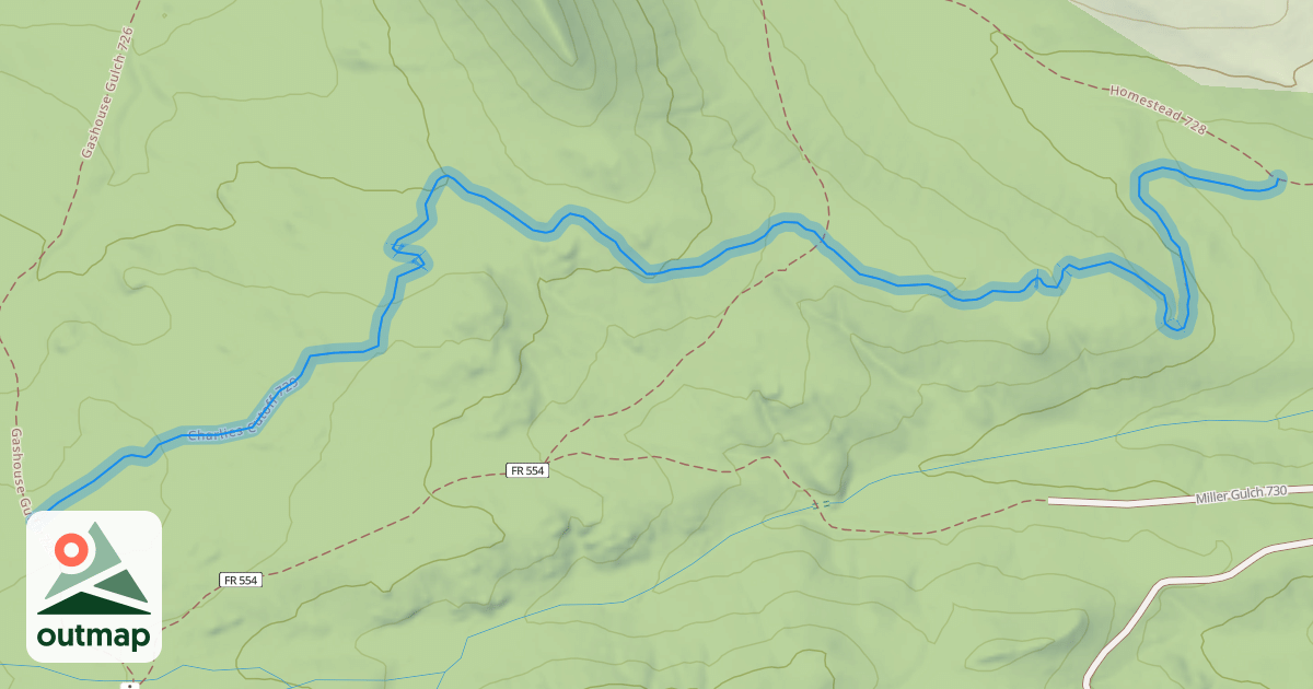 Map of Charlies Cutoff 729