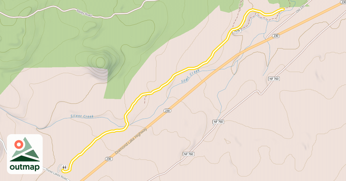 Map of Silent Creek Nordic