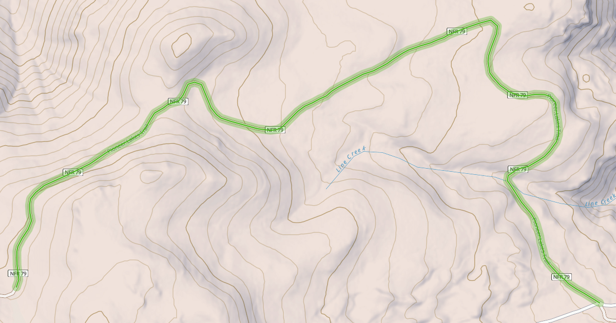 Map preview of Pioneer Lakes Trail