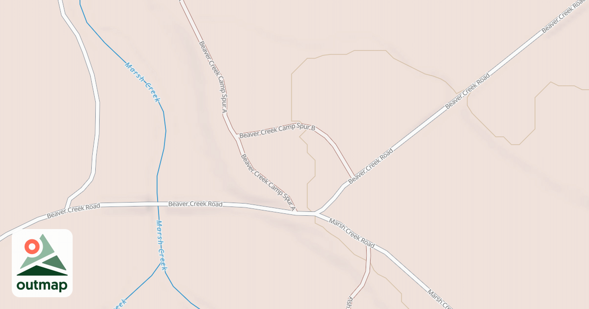 Map of BEAVER CREEK CAMP SPUR B