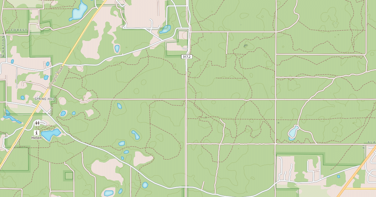 Map preview of SPRINGHILL CUT-OFF