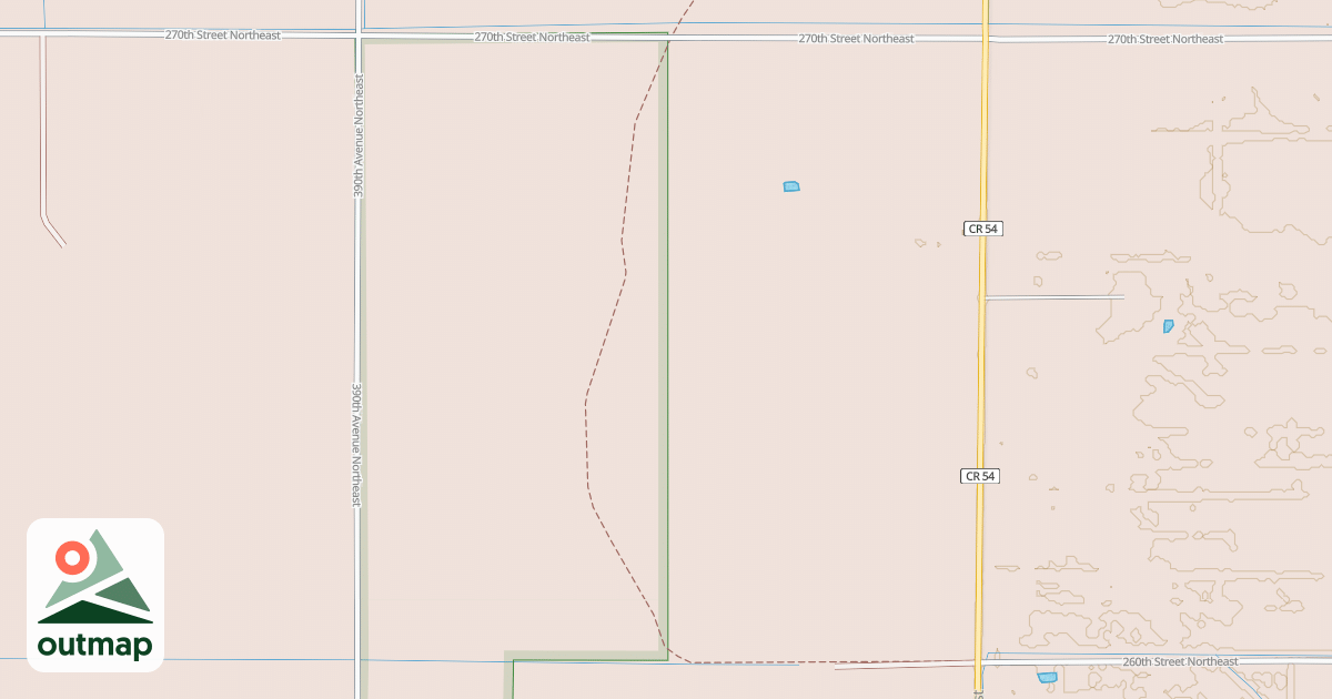 Map of Fourtown-Grygla Trail System