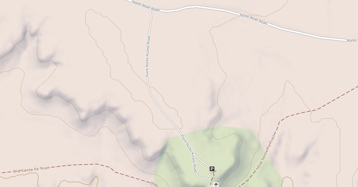 Map preview of POINT ROCKS ACCESS
