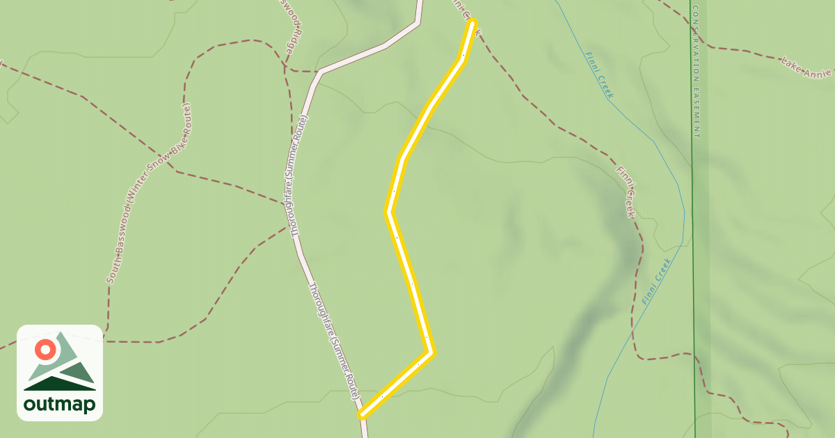 Map of Thoroughfare (Winter)