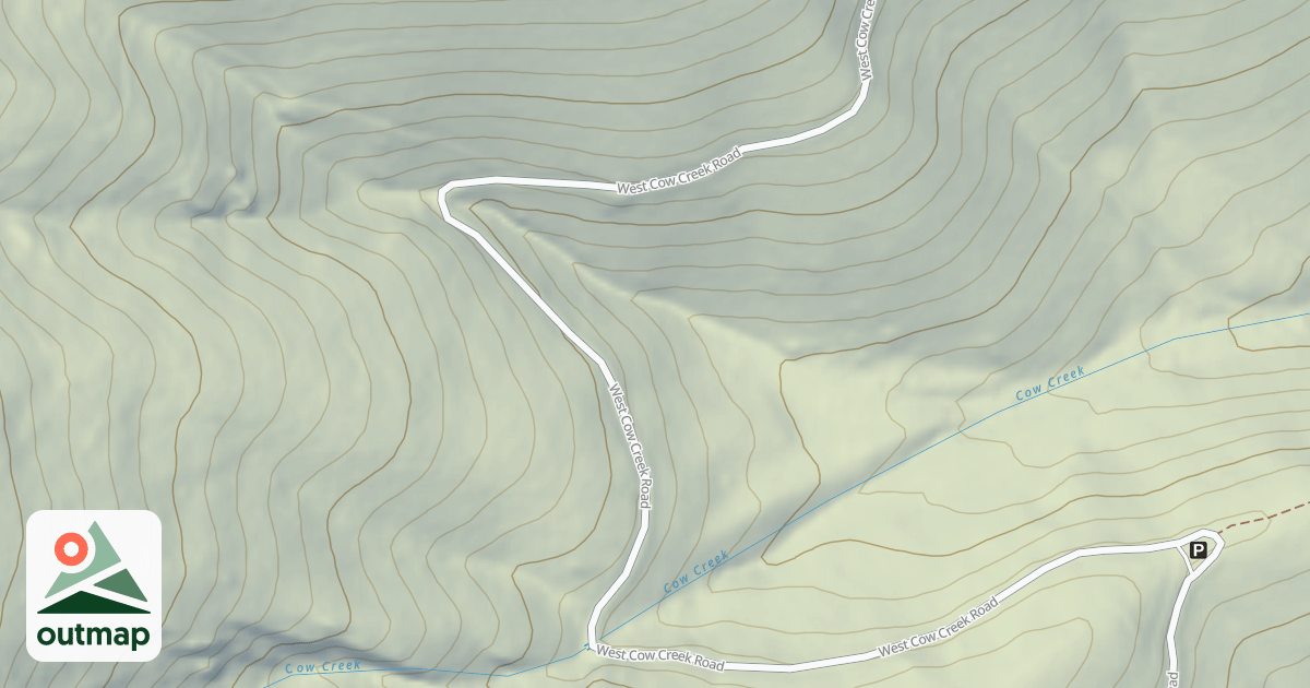 Map of (FDR) COW CREEK
