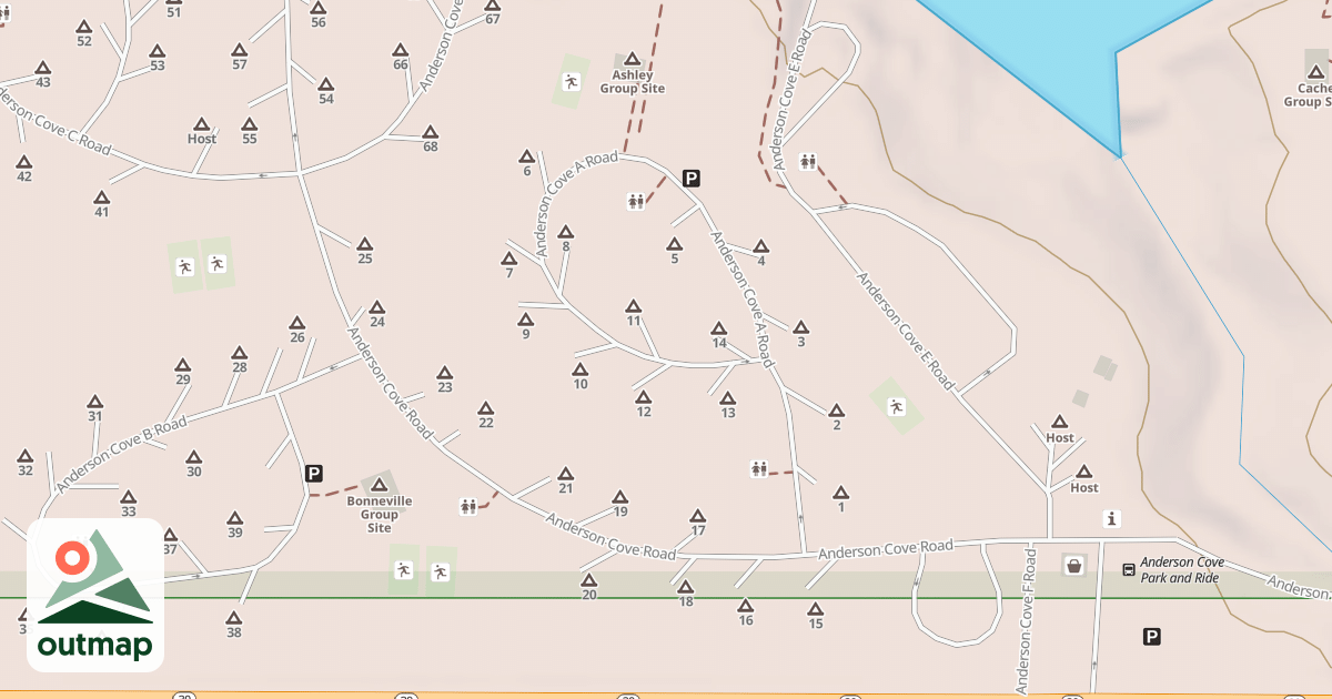 Map of ANDERSON COVE A