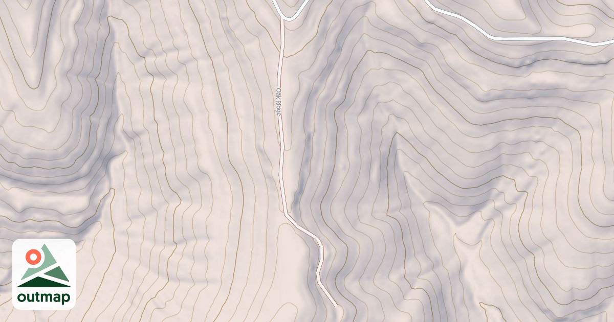 Map of OAK RIDGE