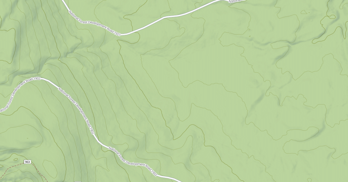 Map preview of USFS National Forest System Roads {C1B117A1-8C39-415A-9D39-BF6C3F1A881E}