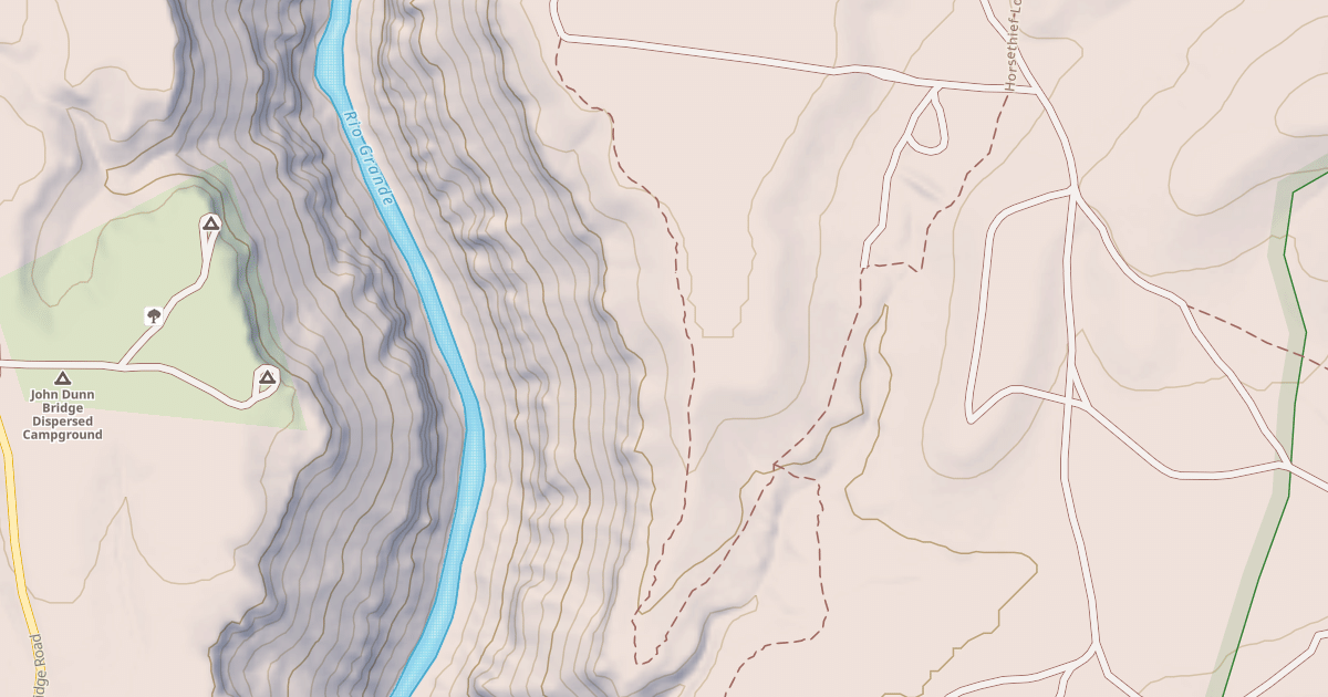 Map preview of East Rim Trail - South