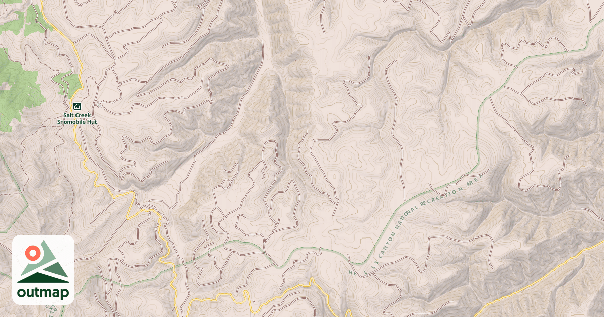 Map of Harl Butte Snowmobile
