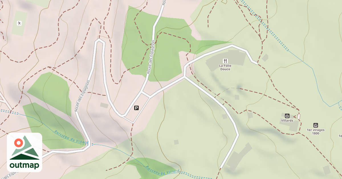 Map of Luge Villards