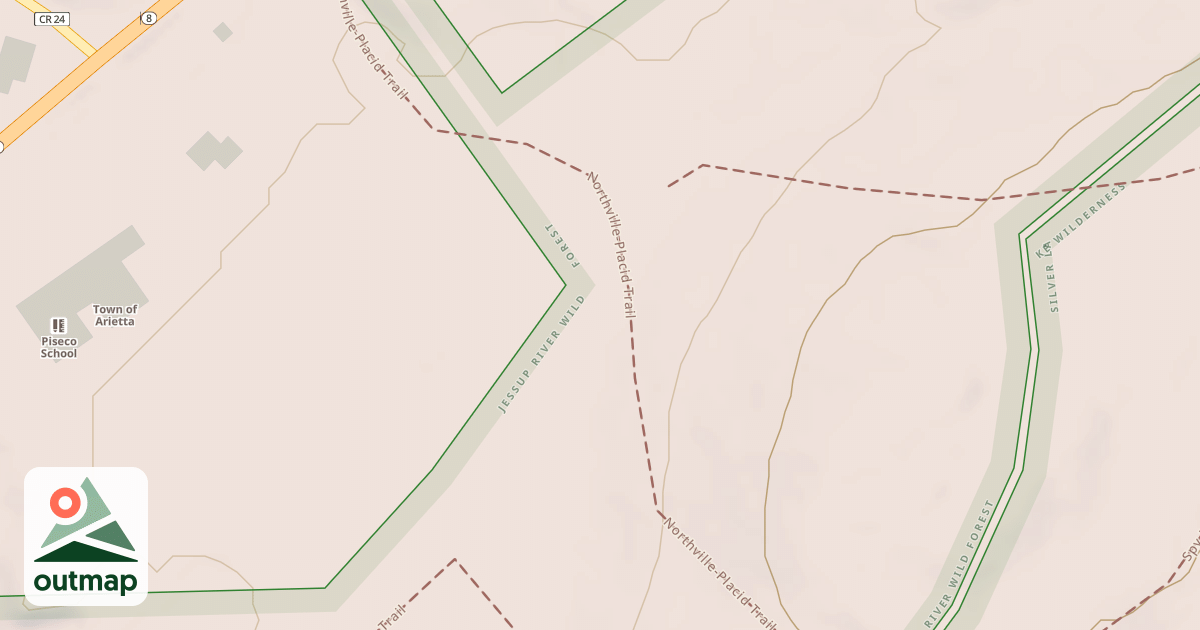 Map of Spy Lake Trail