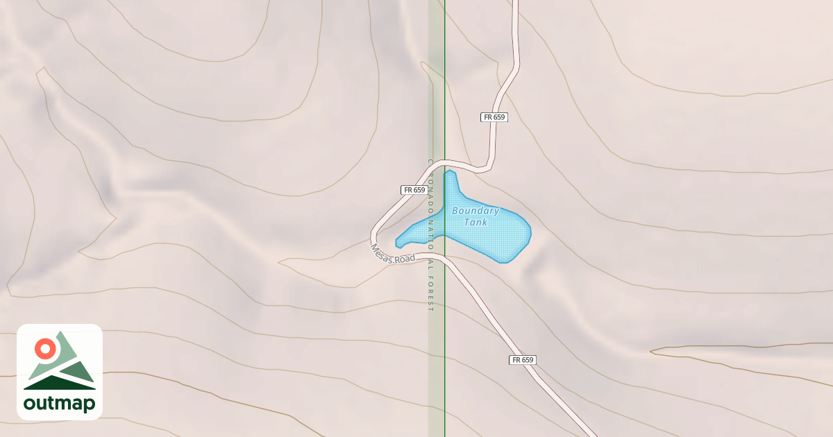Map of THE MESAS