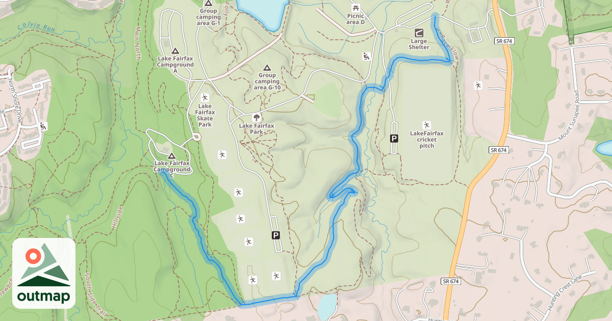 Map of Rails to River