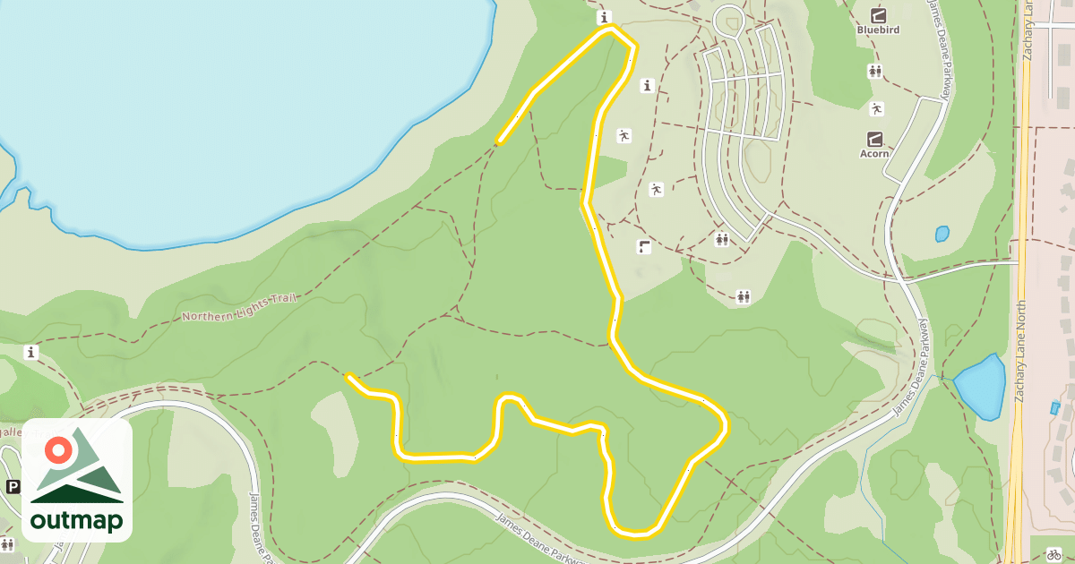 Map of Northern Lights Trail