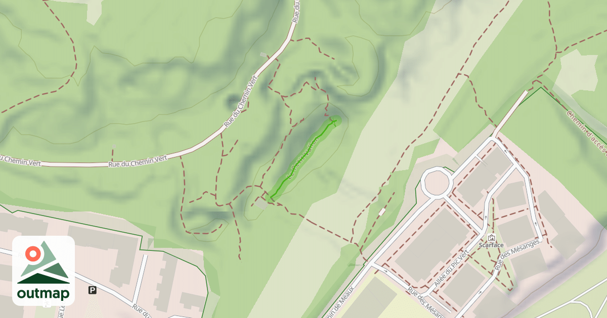 Map of Le Petit Vallon in Seine-Saint-Denis