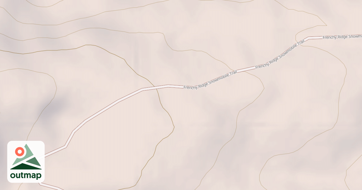 Map of Frenchy Ridge Snowmobile Trai