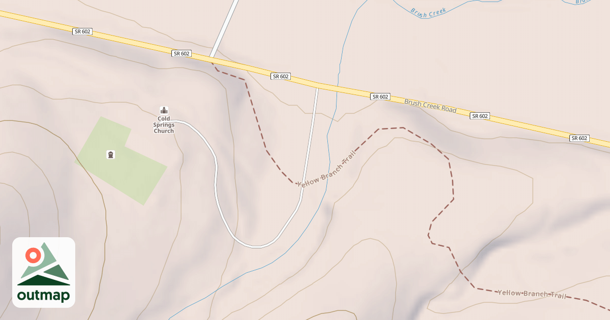Map of COLD SPRINGS