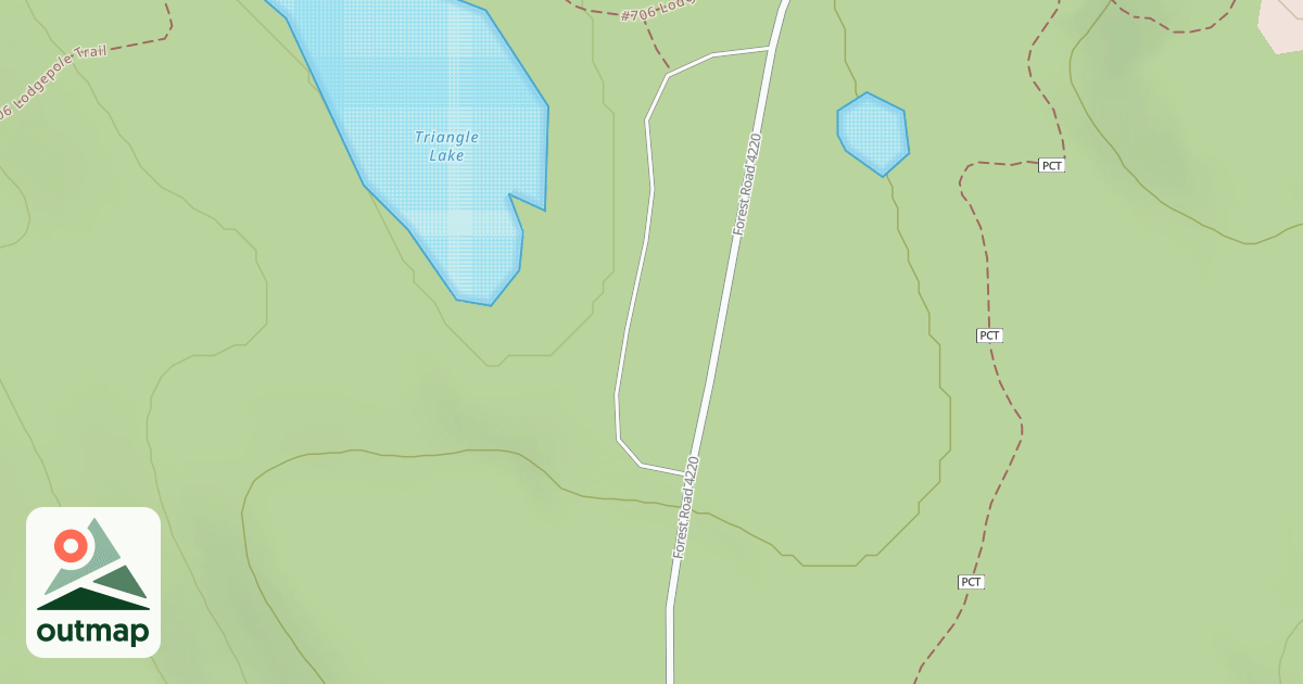 Map of TRIANGLE LAKE HORSE CAMP