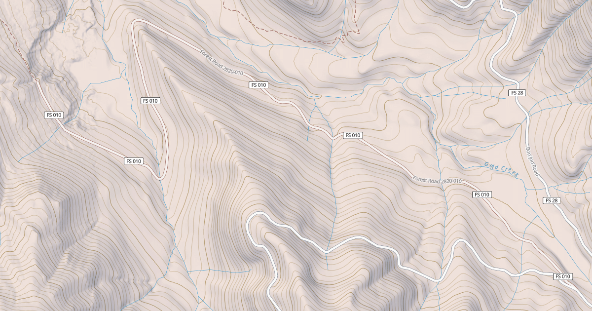 Map preview of USFS Motor Vehicle Use Map Roads {21314511-4125-487A-95BD-F08332D268DB}