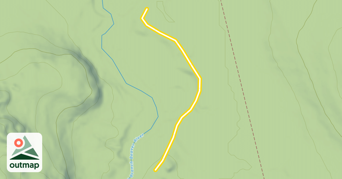 Map of Northwoods Ski Trails