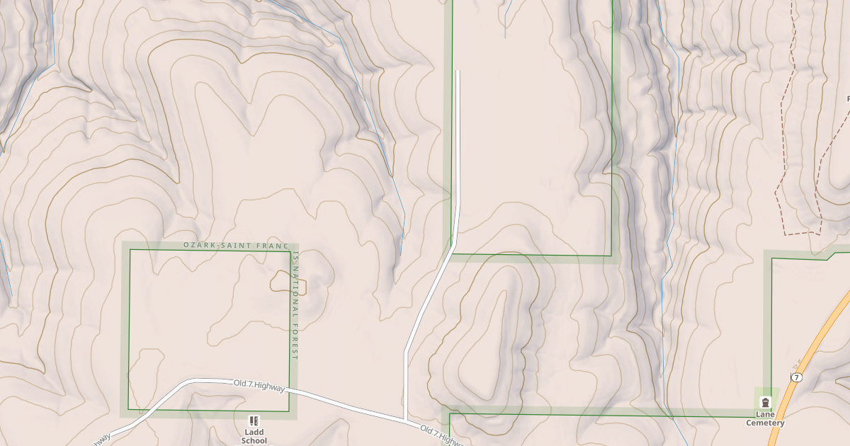 Map preview of USFS Motor Vehicle Use Map Roads {0D858450-0CF3-4F35-9459-73DBD2D39D02}