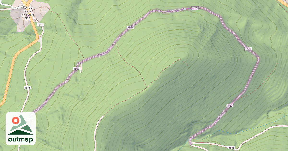 Map of Piste Estérel