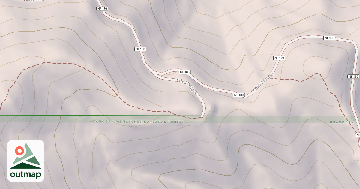 Map of CROSS TIE SPUR