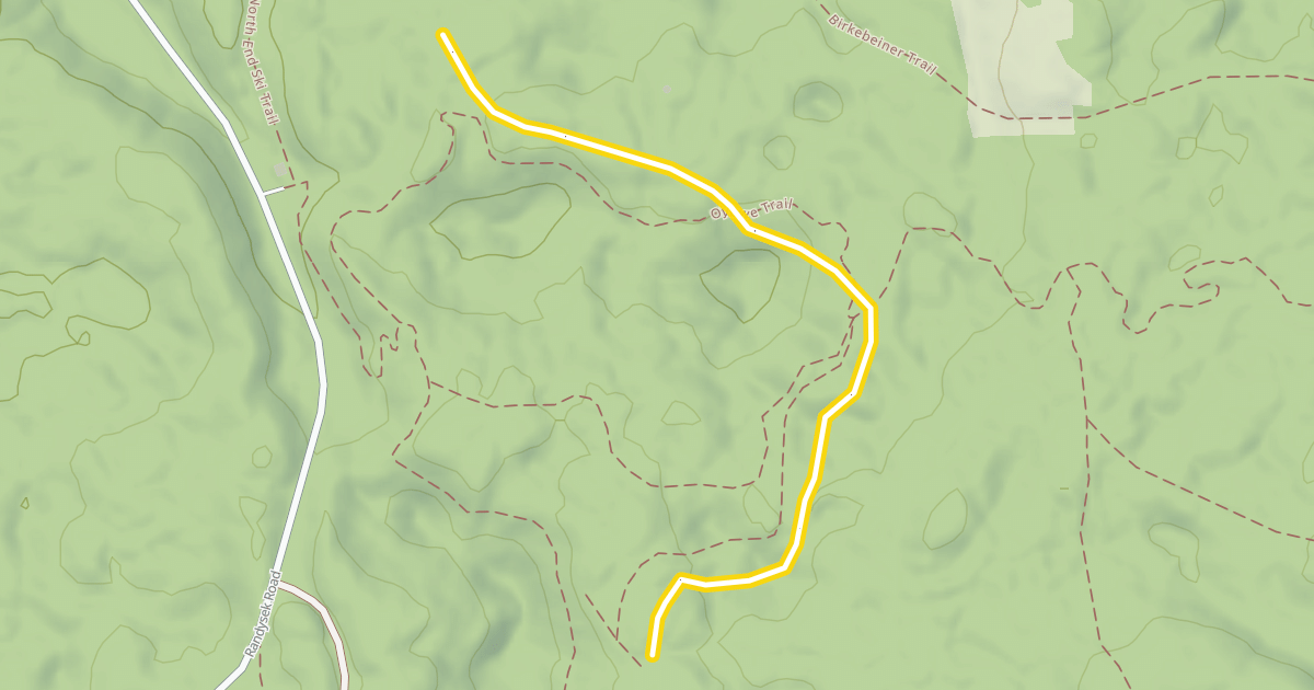 Map preview of North End Classic Trail