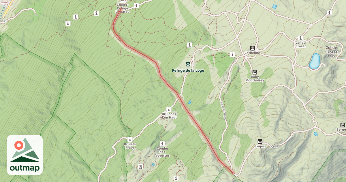 Map of Les Asters