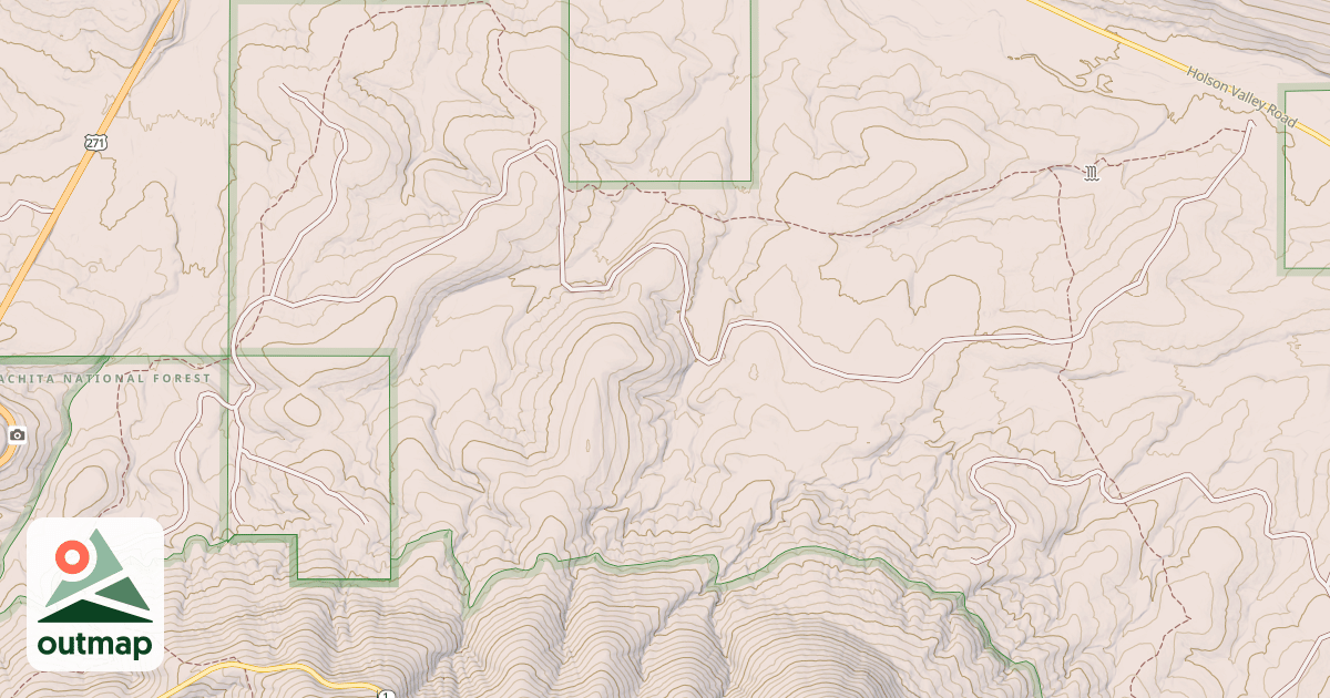 Map of OLD MILITARY ROAD