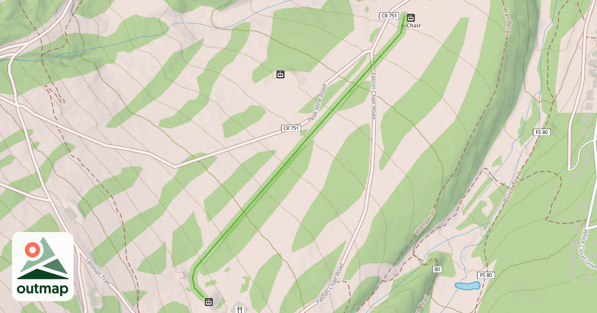 Map of A Lift Line