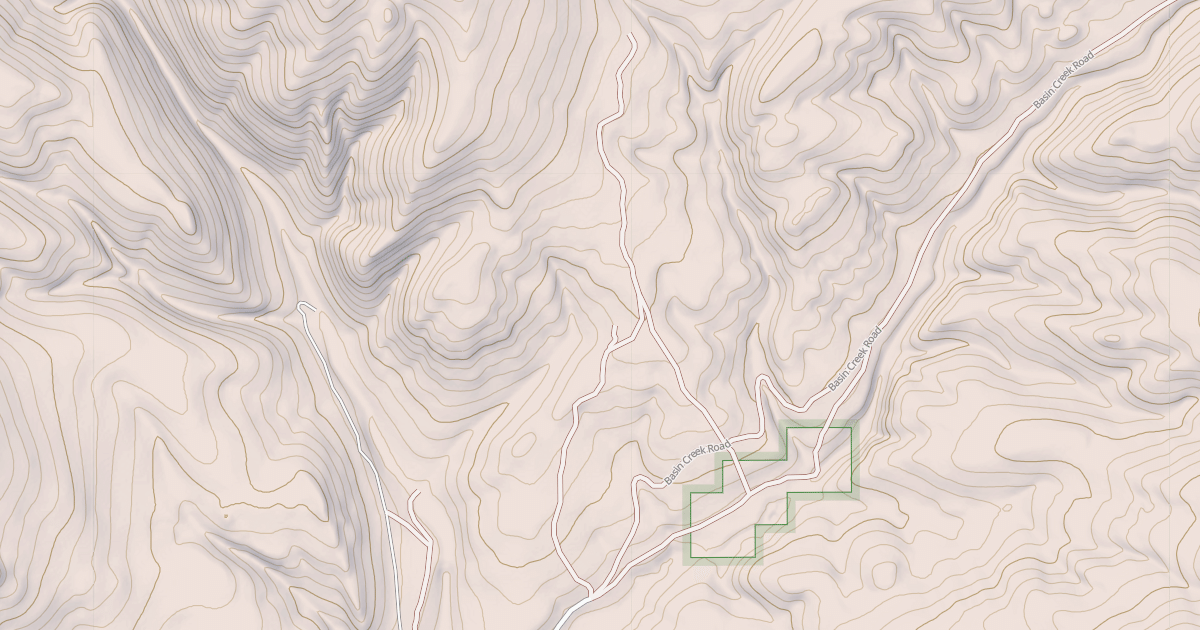 Map preview of KENTS GULCH