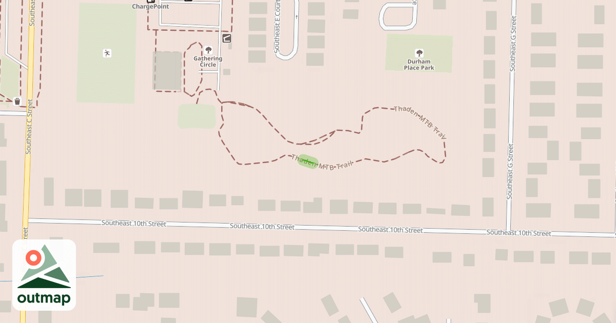 Map of Thaden MTB Trail