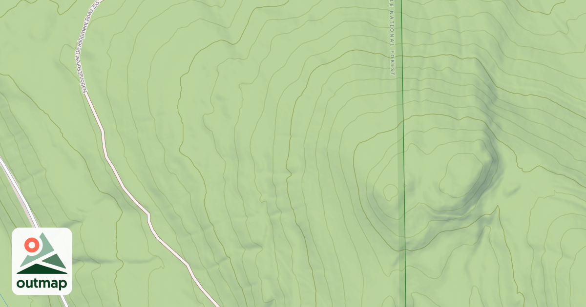 Map of USFS Motor Vehicle Use Map Roads {2D0F9BE1-66D5-49EB-B33B-73CED966D1D6}