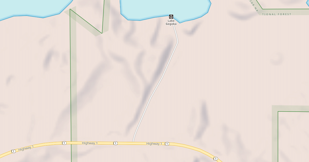 Map preview of GEGOKA LAKE BOAT LANDING