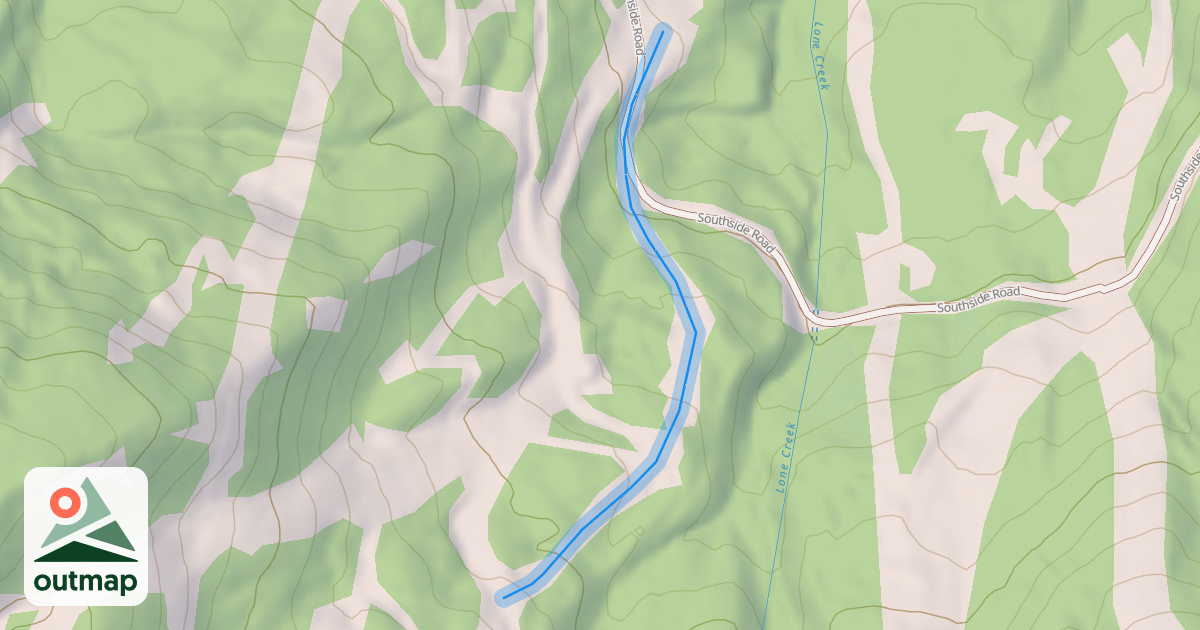 Map of Lone Creek