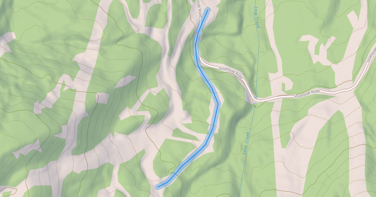 Map preview of Lone Creek