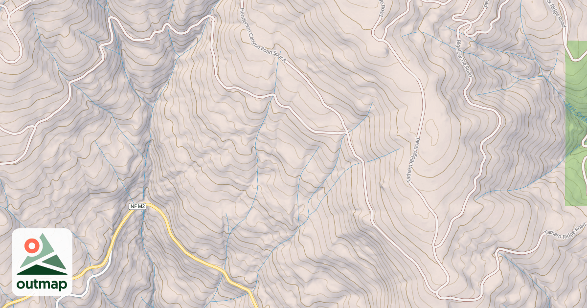 Map of HENDERSON CANYON