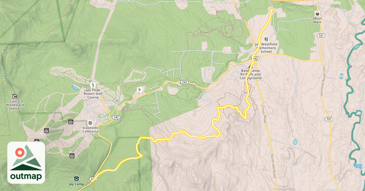 Map of Catamount XC trail