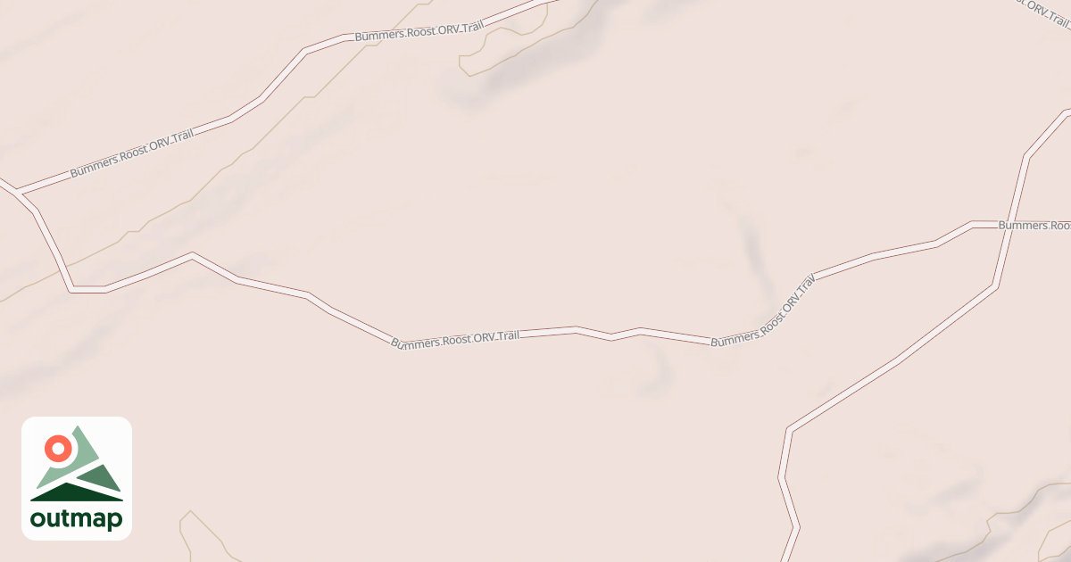 Map of Bummers Roost Trail