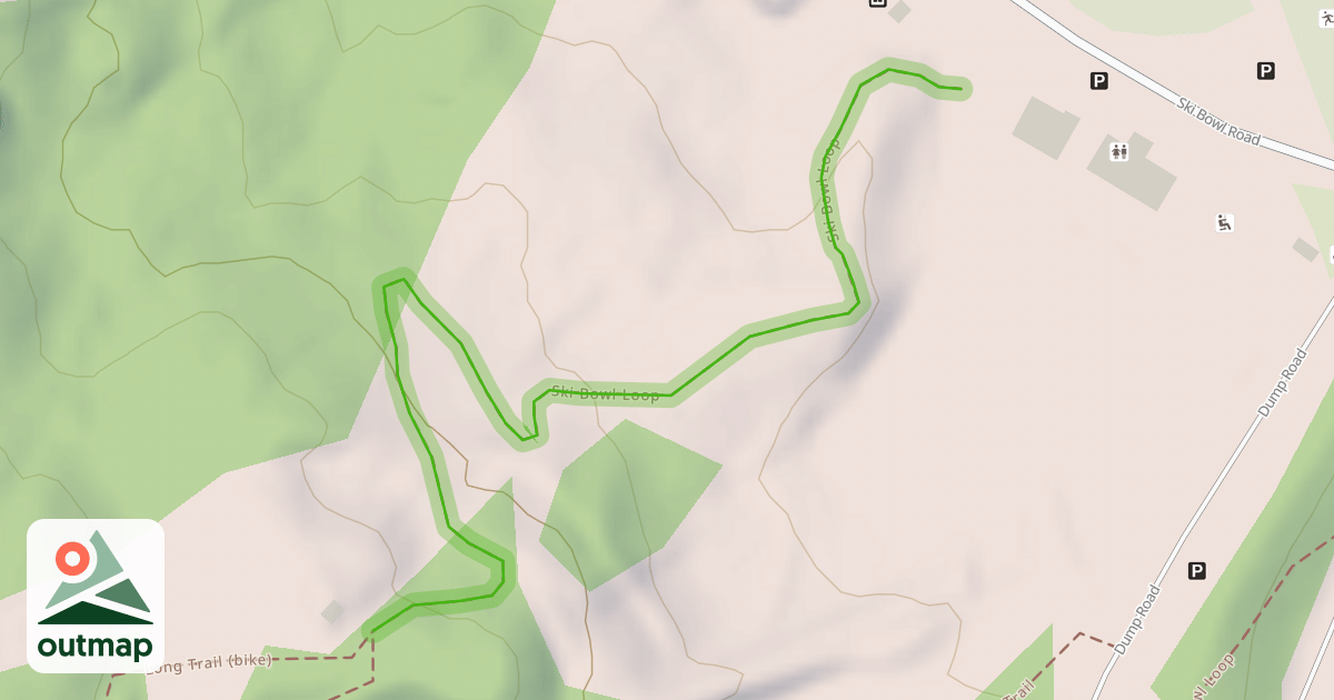 Map of Ski Bowl Loop