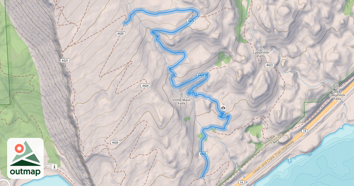 Map of Little Maui Trail #4425
