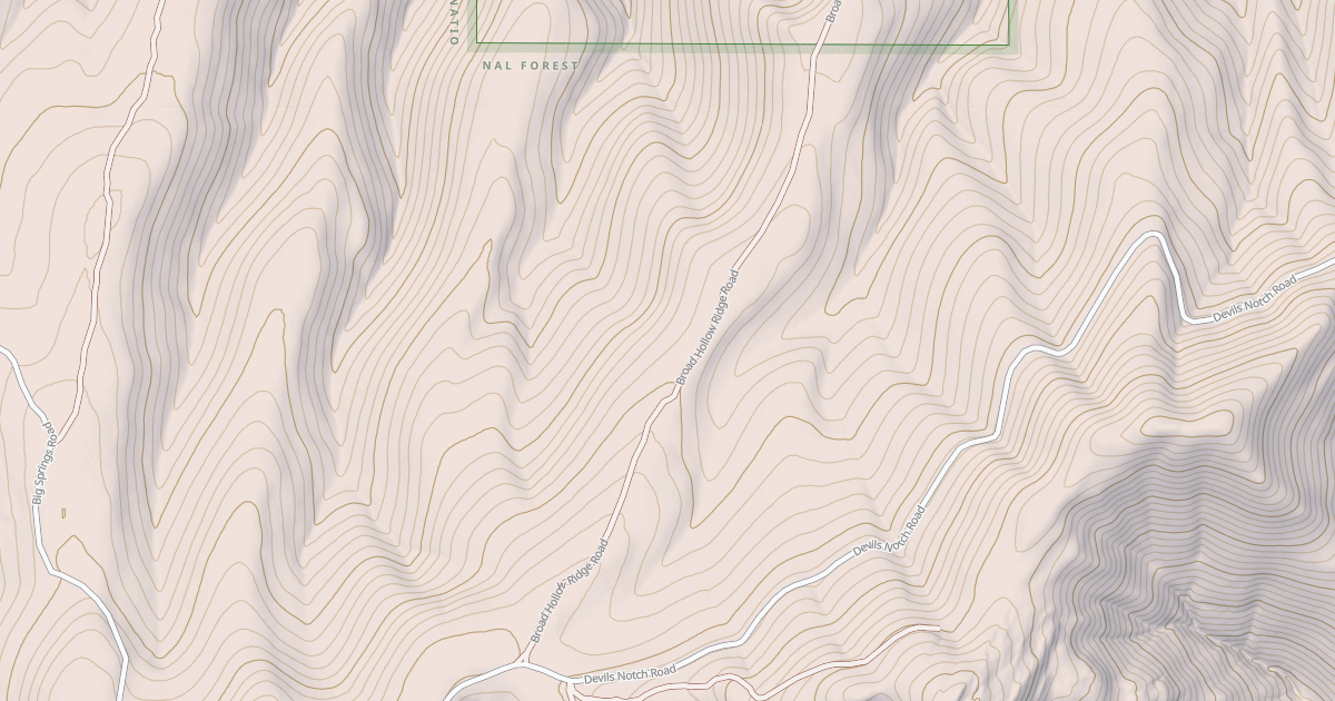 Map preview of BROAD HOLLOW RIDGE