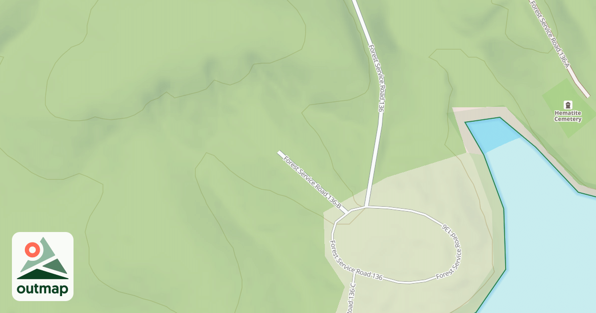 Map of T.B. CAMPSITE 1-16 ACCESS