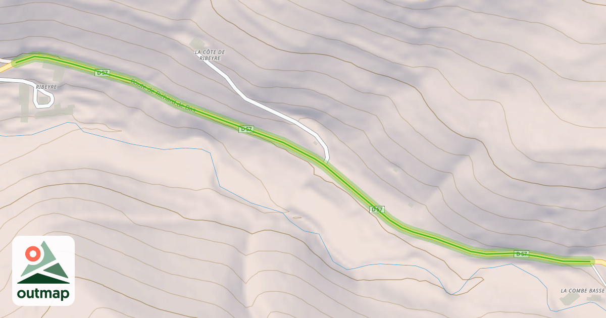 Map of Route de Richard de Bas